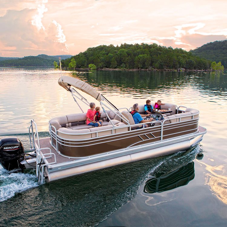 2024 New Design 22ft Single Decker Pontoon Boat Yamaha Engine Compatible Aluminum Material for Surfing Rowing Enthusiasts